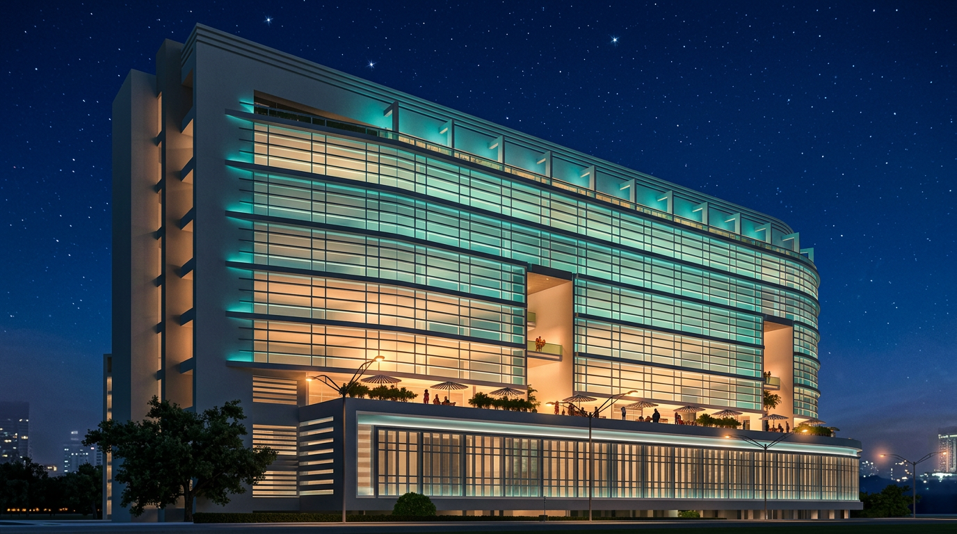 Arma Residence gece görünümü